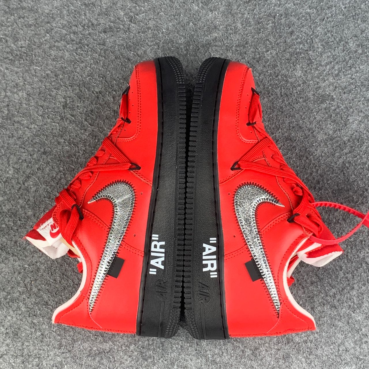Off-White x Nike Air Force 1 “Crimson” (Sample)