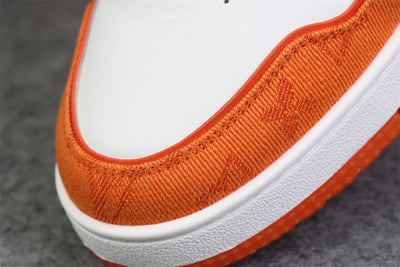 LVT Trainer Low ‘Velcro Strap - Orange Monogram Denim’: