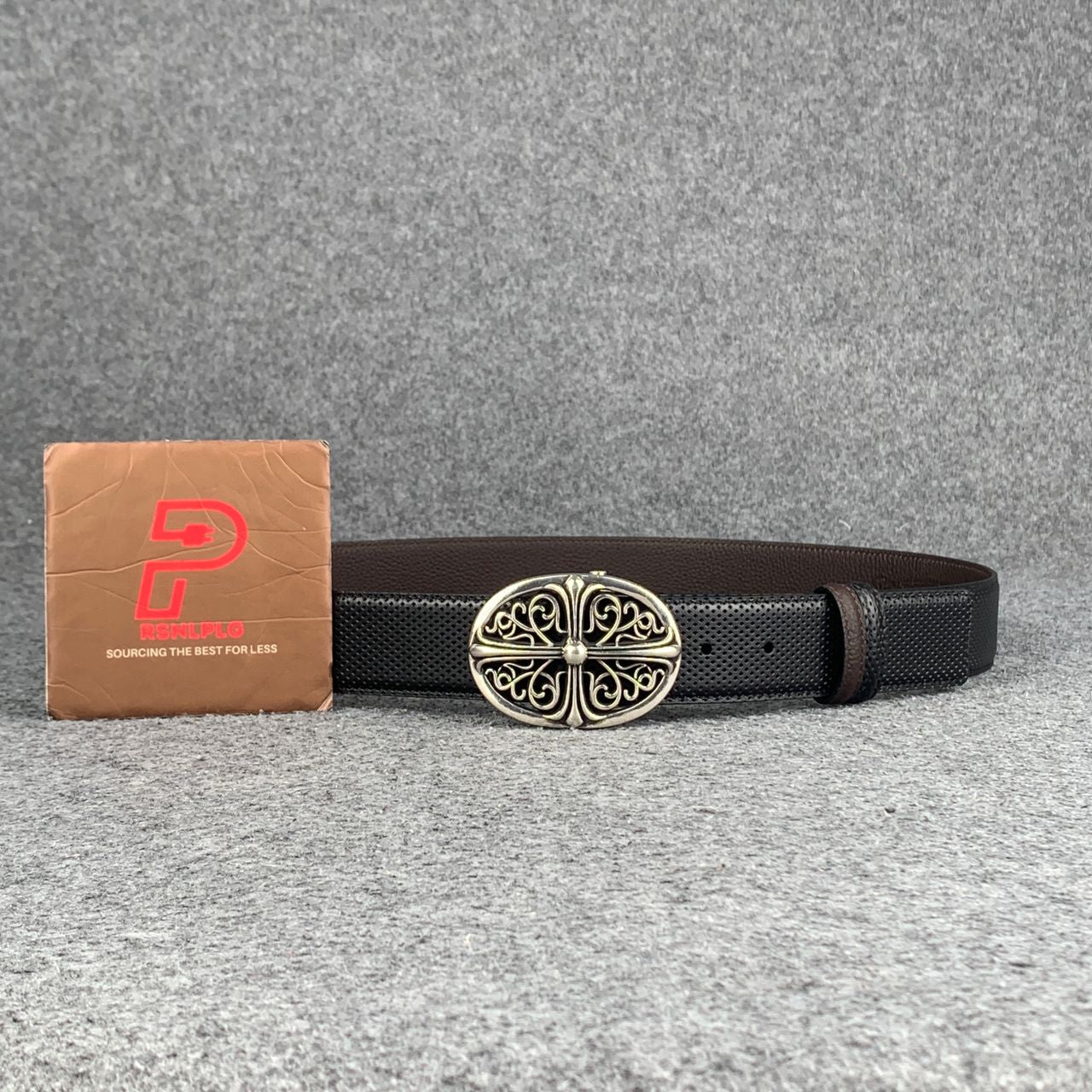 Chrome Hearts Oval Cross Buckle Belt