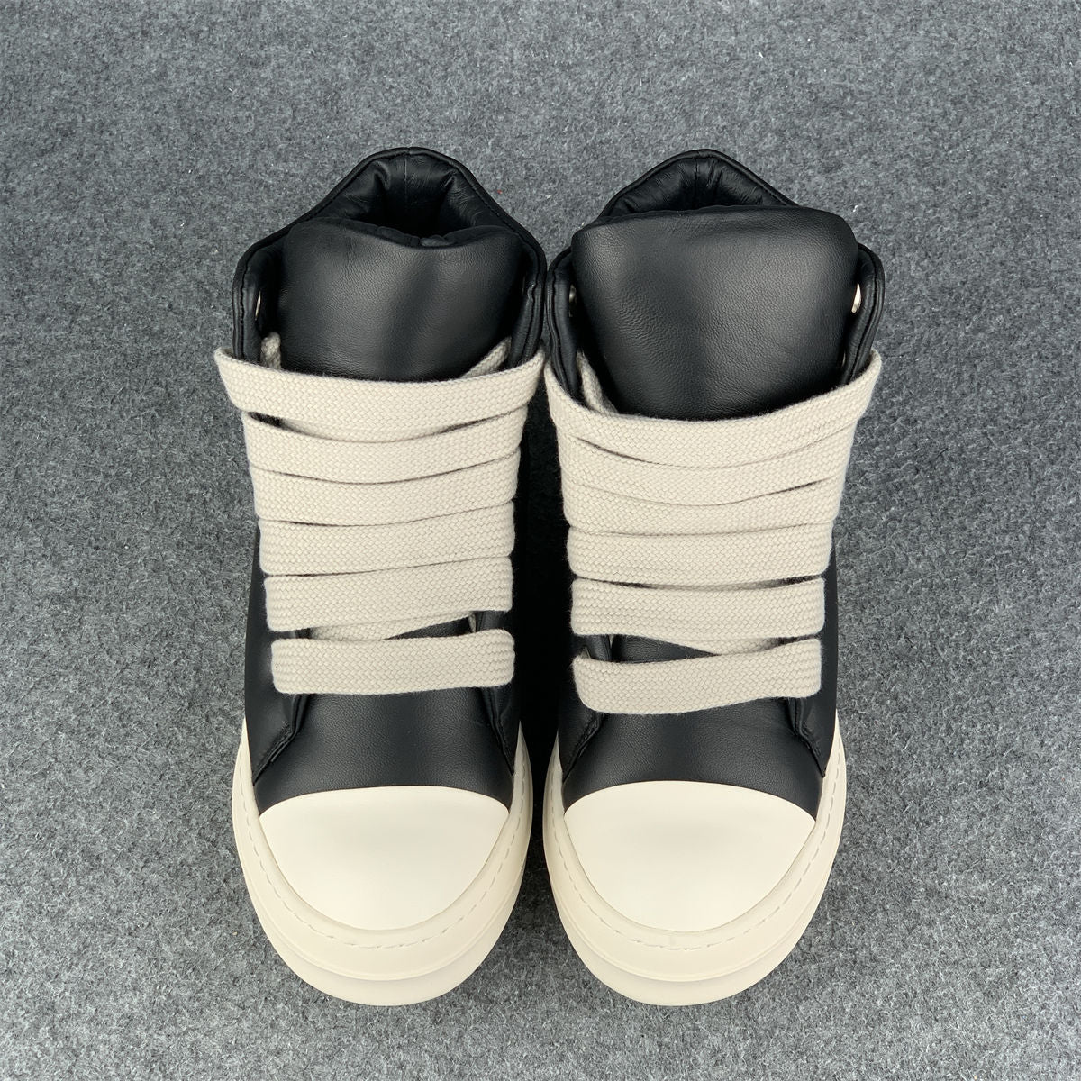 Rick Owens Porterville Jumbo Laced Padded High 'Black Milk'