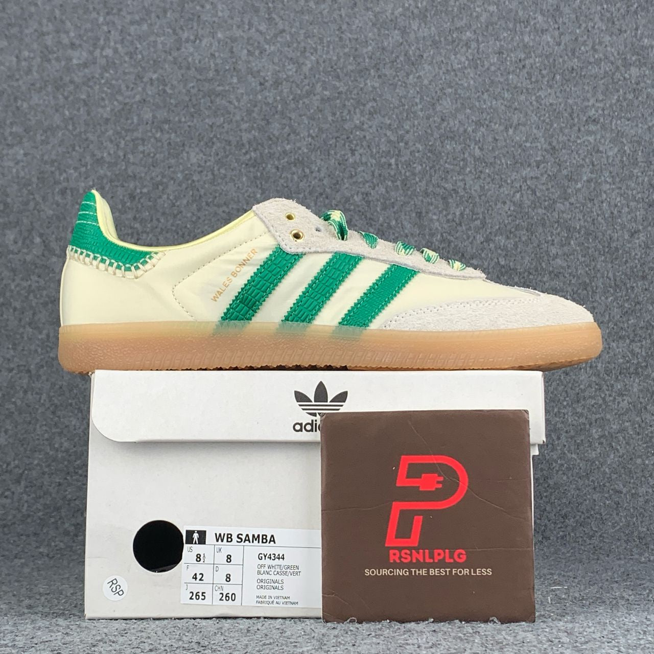Wales Bonner x Samba 'Cream White Bold Green'