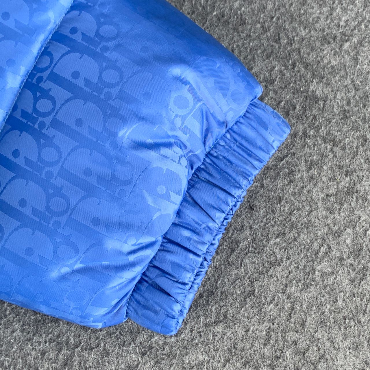 Dior Oblique Down Jacket in Blue Technical Jacquard