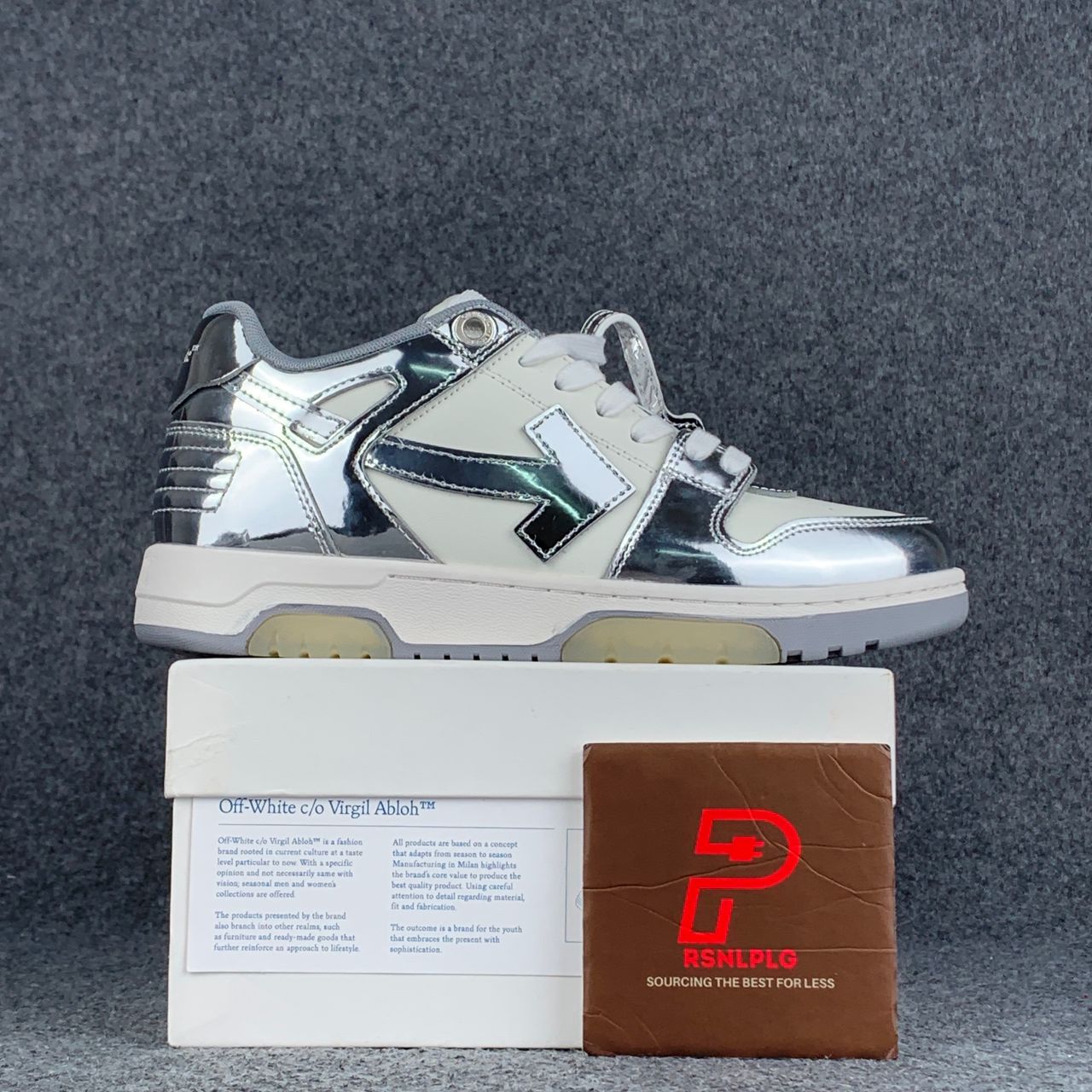 Off-White Out of Office 'Mirror Silver'