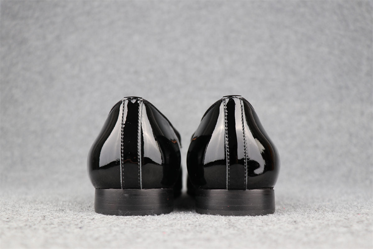 CL Dandelion Tassel Loafers ‘Black Patent Leather'