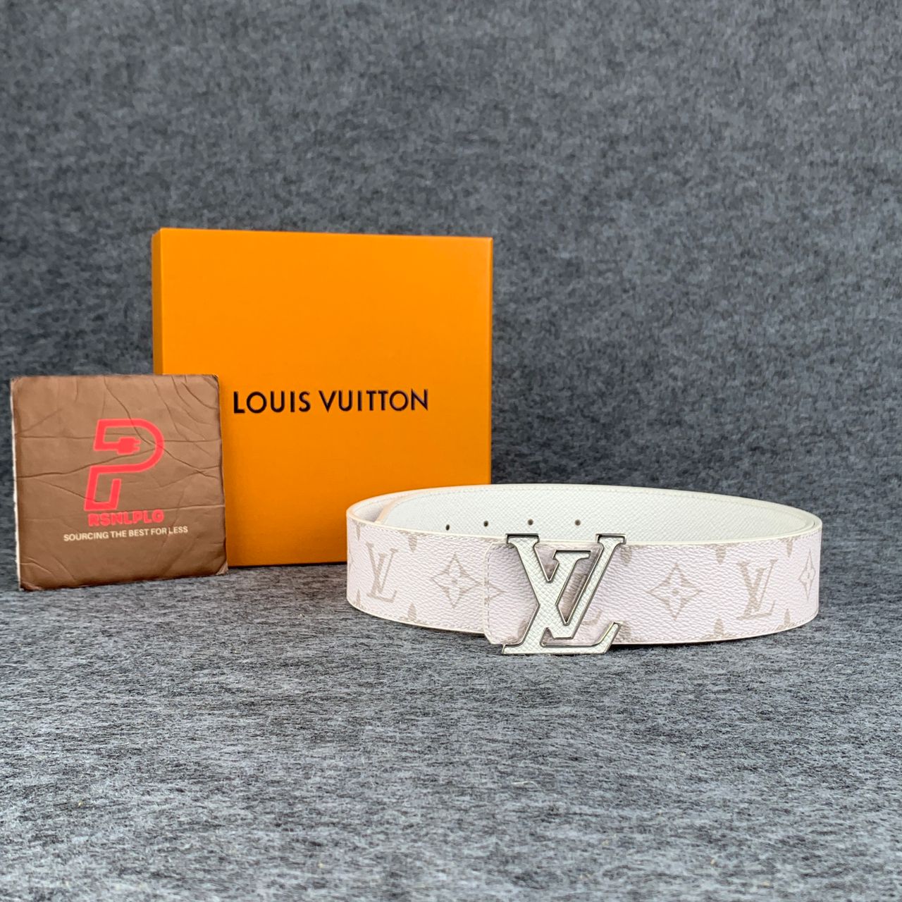 LV Initiales 40mm Reversible Belt ‘White’