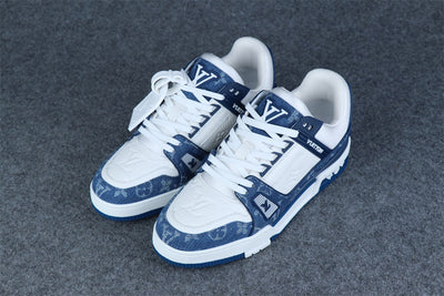 LVt Trainer Monogram Denim 'White Blue'
