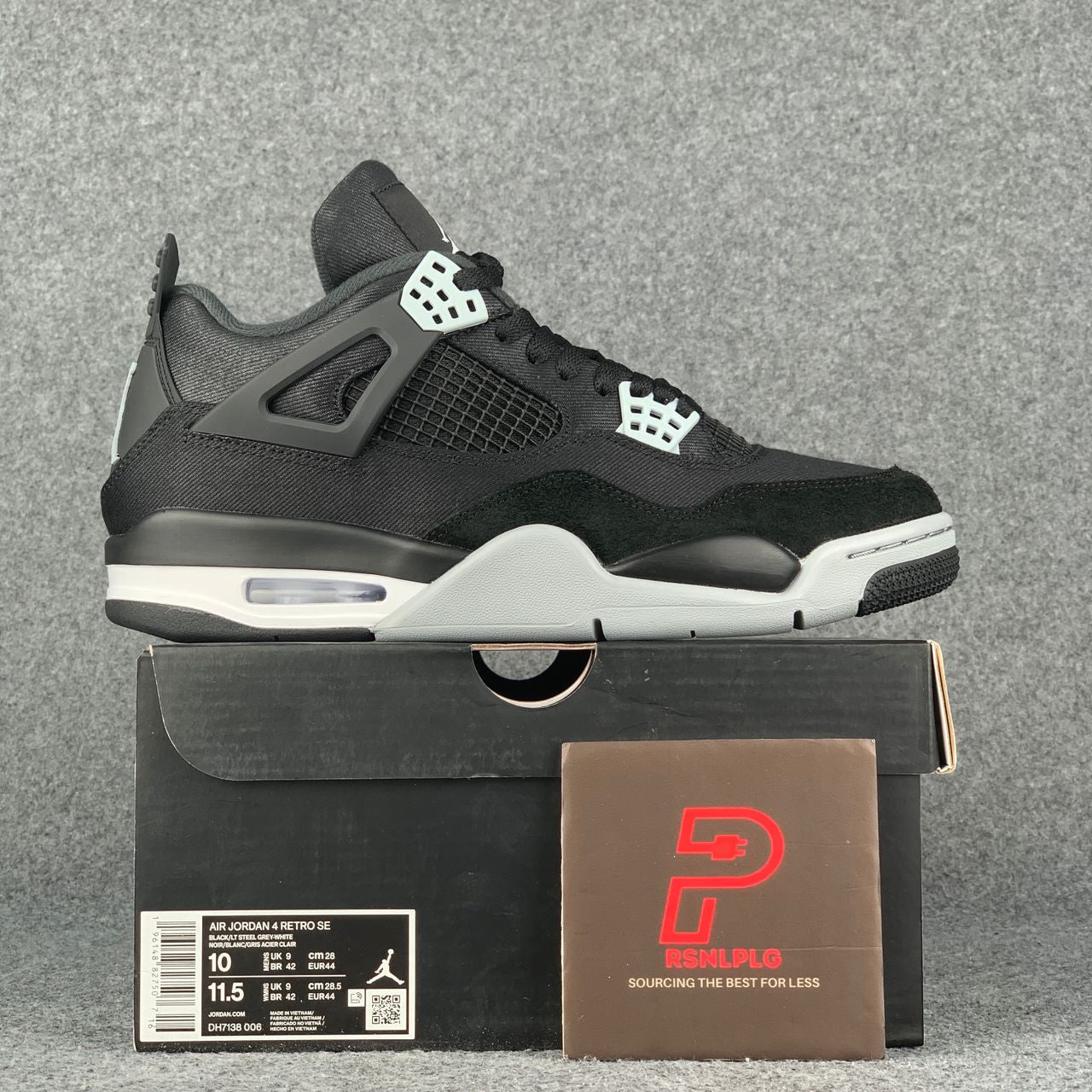 Air Jordan 4 Retro SE 'Black Canvas'