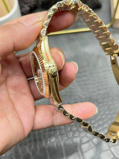 Yellow Gold & Green 40MM Watch