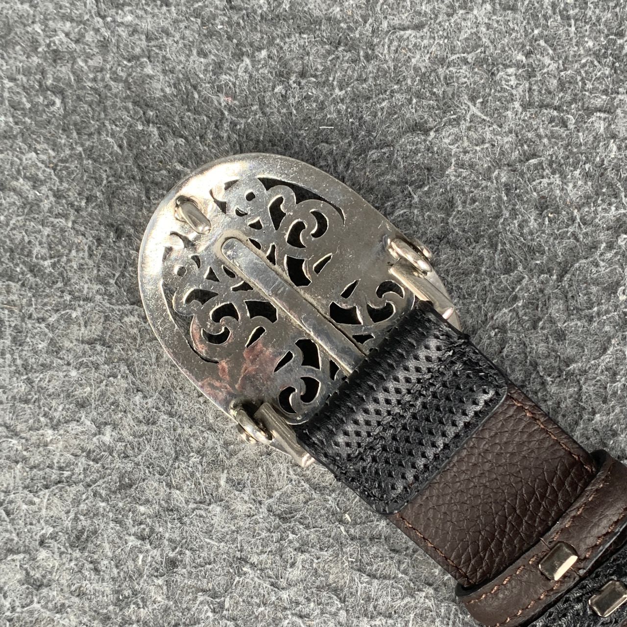 Chrome Hearts Oval Cross Buckle Belt