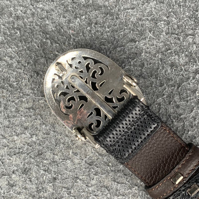 Chrome Hearts Oval Cross Buckle Belt