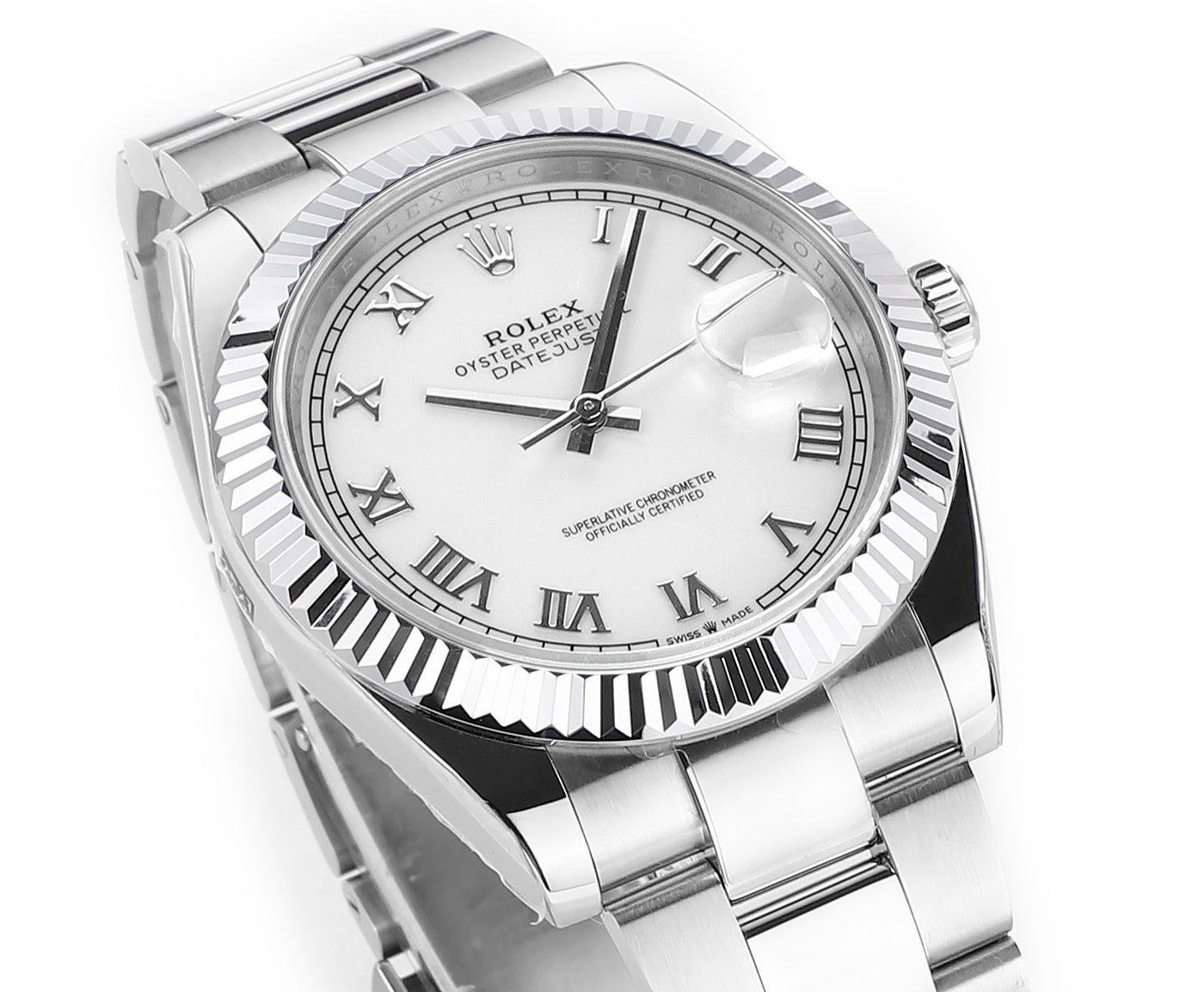 Steel & White 41MM Watch