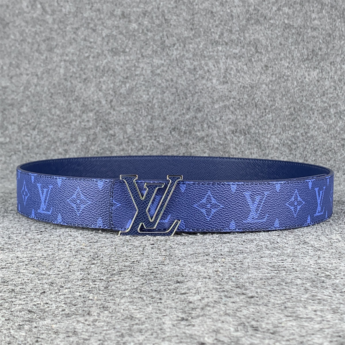 LV Initials 40mm Reversible Belt ‘Blue’