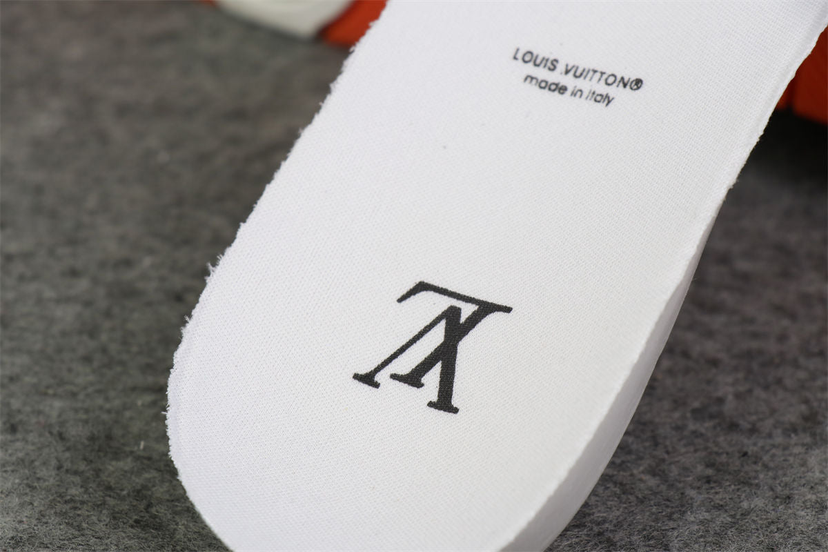 LVT Trainer Low ‘Velcro Strap - Orange Monogram Denim’: