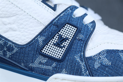 LVt Trainer Monogram Denim 'White Blue'