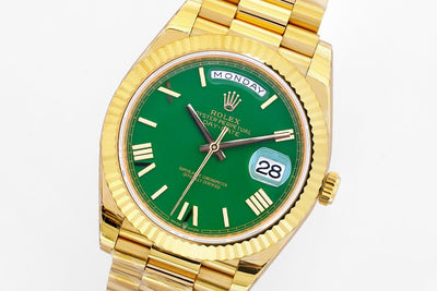 Yellow Gold & Green 40MM Watch