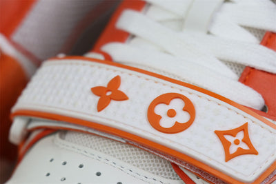 LVT Trainer Low ‘Velcro Strap - Orange Monogram Denim’: