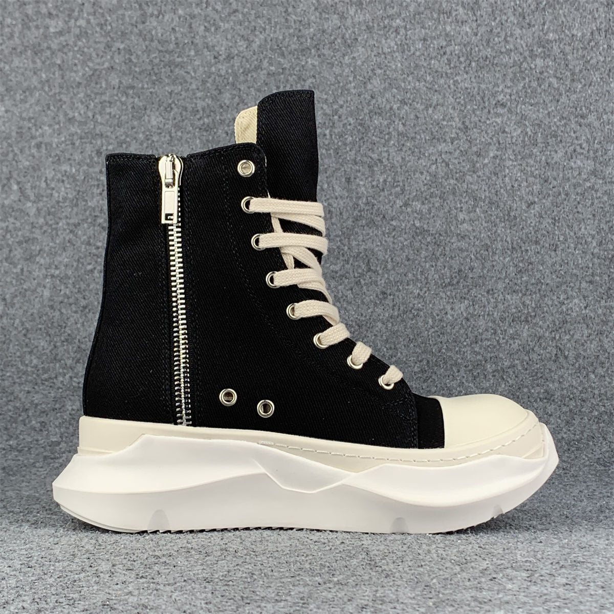 Rick Owens Wmns EDFU DRKSHDW Pentagram Embroidery Abstract High 'Black Milk'