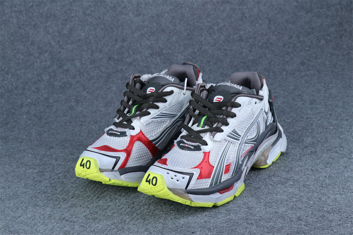 Balenciaga Runner Sneaker 'Black White Red Fluo Yellow' 2023