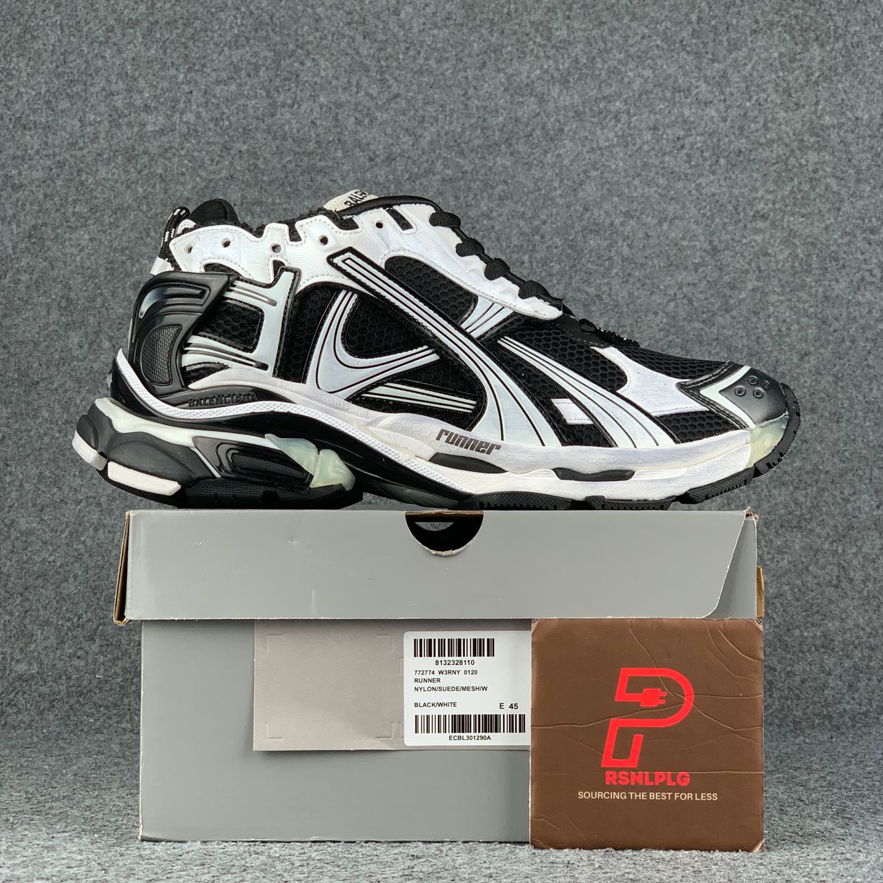 Balenciaga Runner Sneaker 'White Black White' (B-Grade Version)