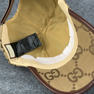 Gucci Jumbo GG Canvas Baseball Hat ‘Camel/Ebony’