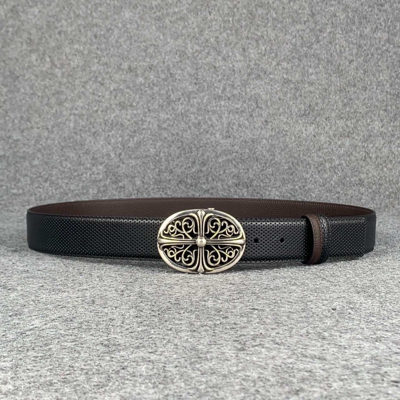 Chrome Hearts Oval Cross Buckle Belt