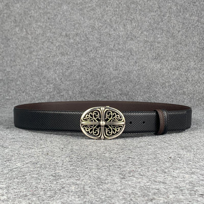 Chrome Hearts Oval Cross Buckle Belt