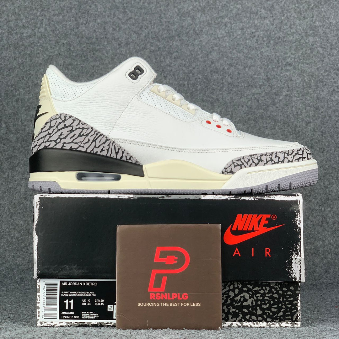 Air Jordan 3 Retro 'White Cement Reimagined' – Prsnlplg
