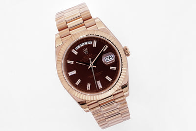Chocolate & Rose Gold 40MM Watch