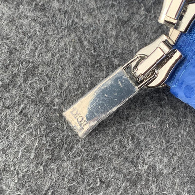 Dior Oblique Down Jacket in Blue Technical Jacquard