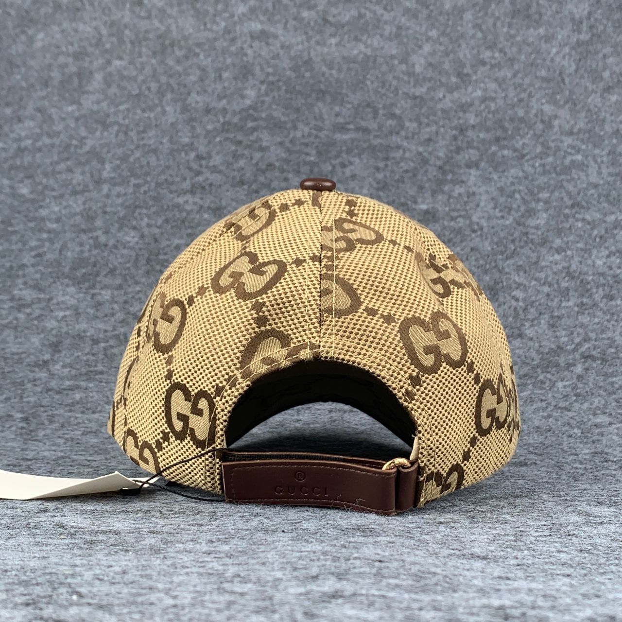 Gucci Jumbo GG Canvas Baseball Hat ‘Camel/Ebony’