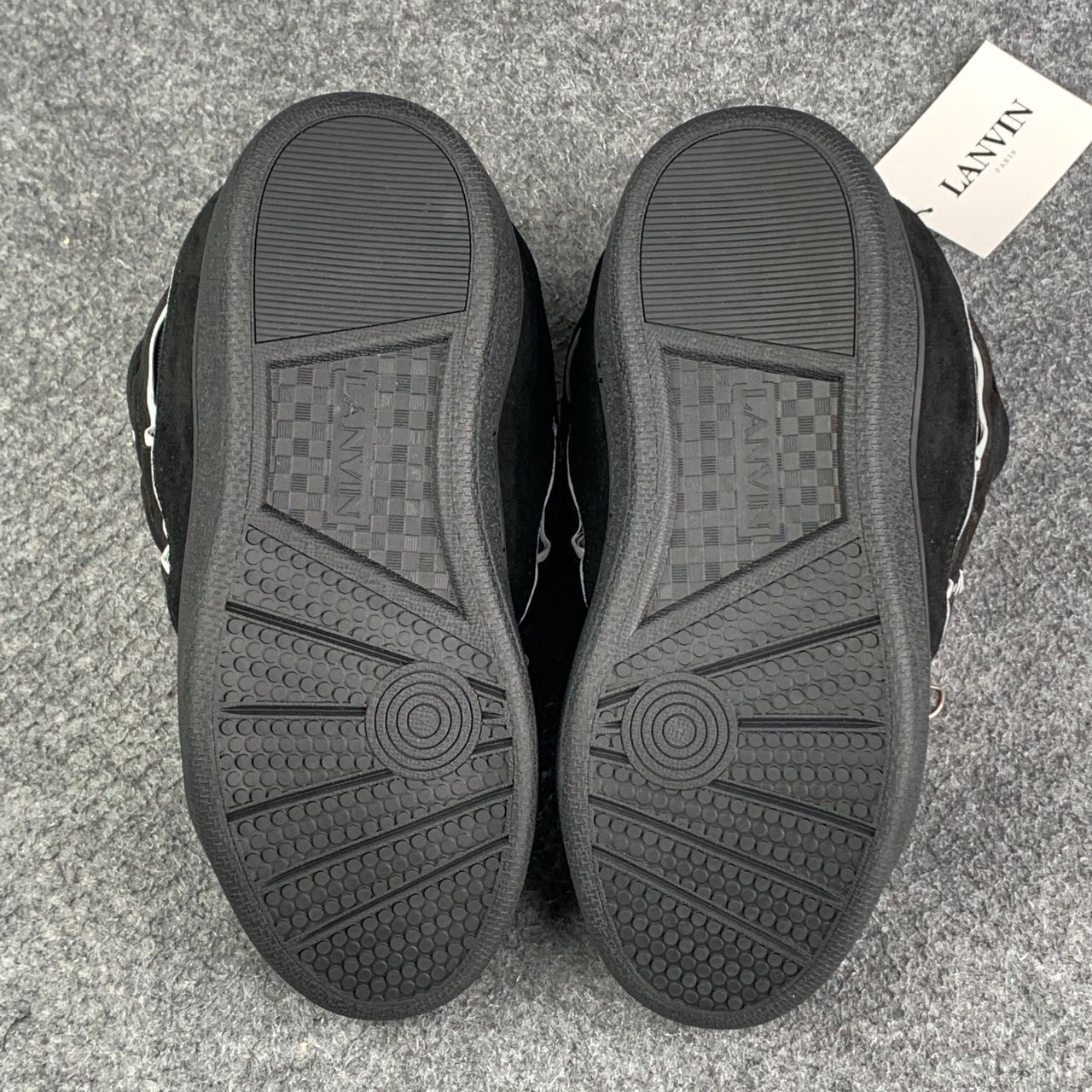 Lanvin Curb Sneakers 'Black Grey'