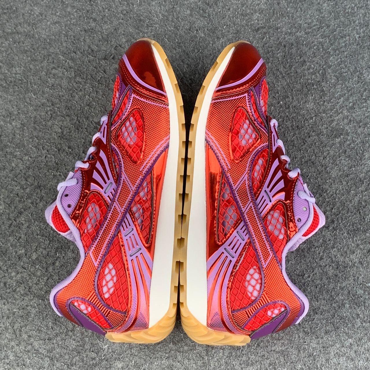 Bottega Veneta Orbit Sneaker 'Metallic Red & Wisteria'