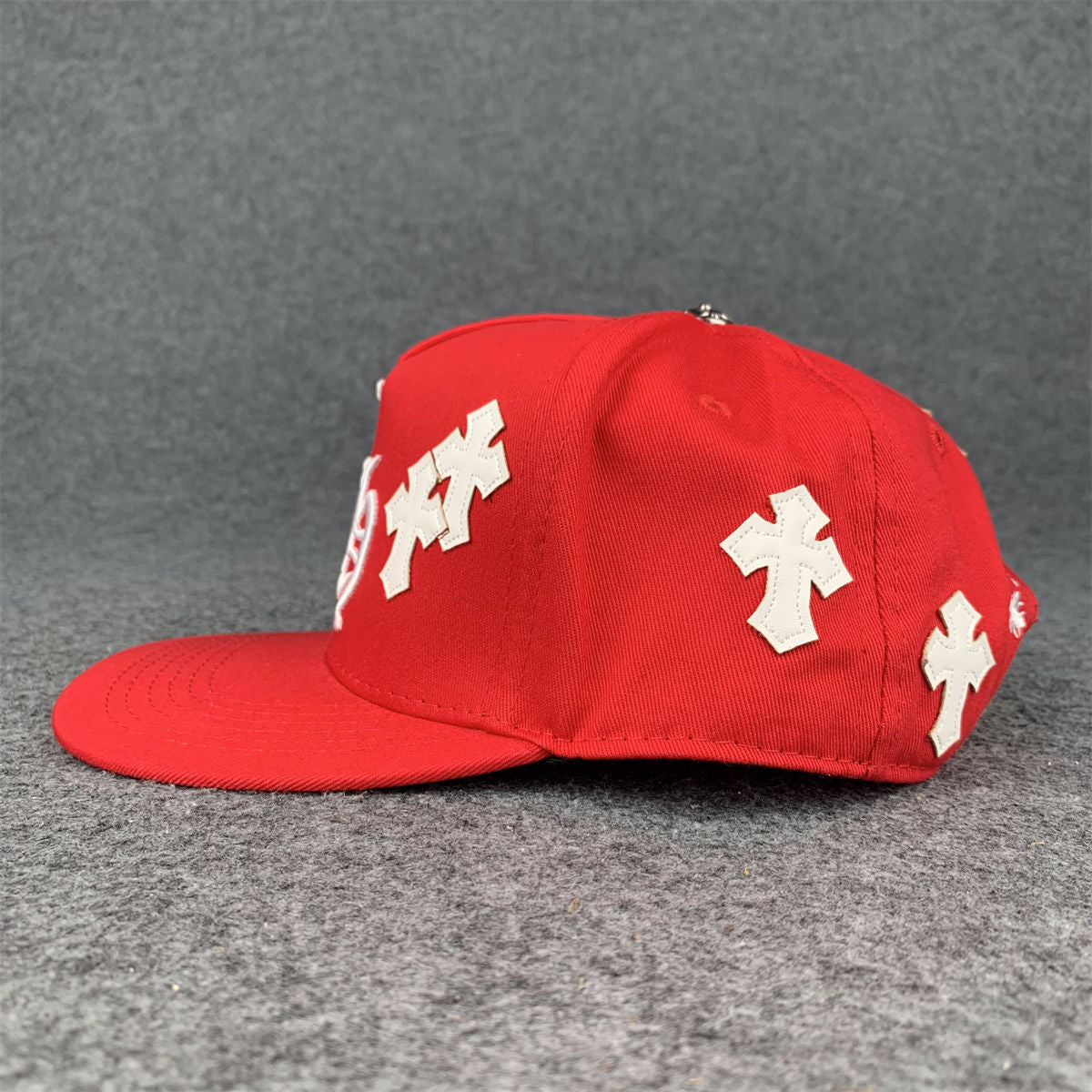 Chrome Hearts Cross Patch Snapback ‘Red’