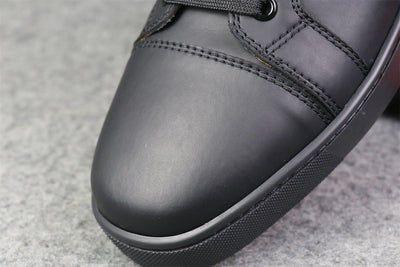 CL Louis Junior Low-Top Sneaker “Black Calfskin”
