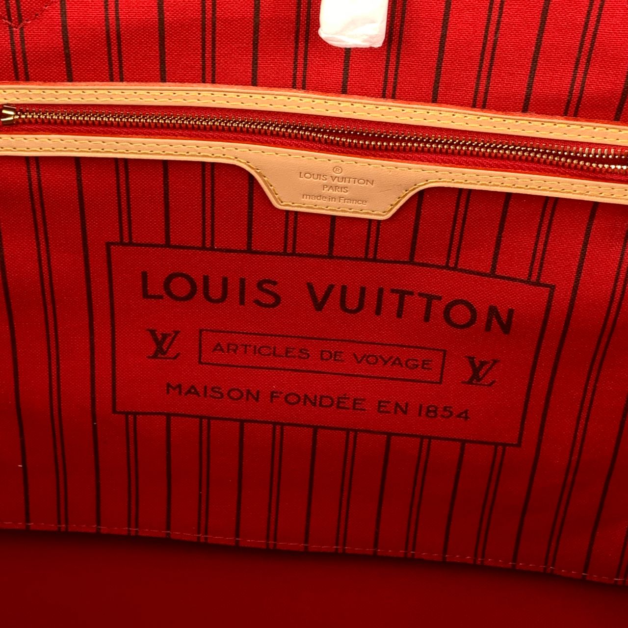 LV NEVERFULL GM PIVOINE LINING