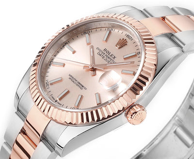 Rose Gold and Stainless Steel 41MM Watch