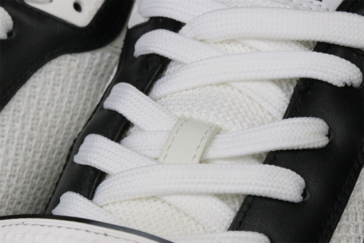 LVT Trainer Low 'Velcro Strap - Black Monogram Denim'