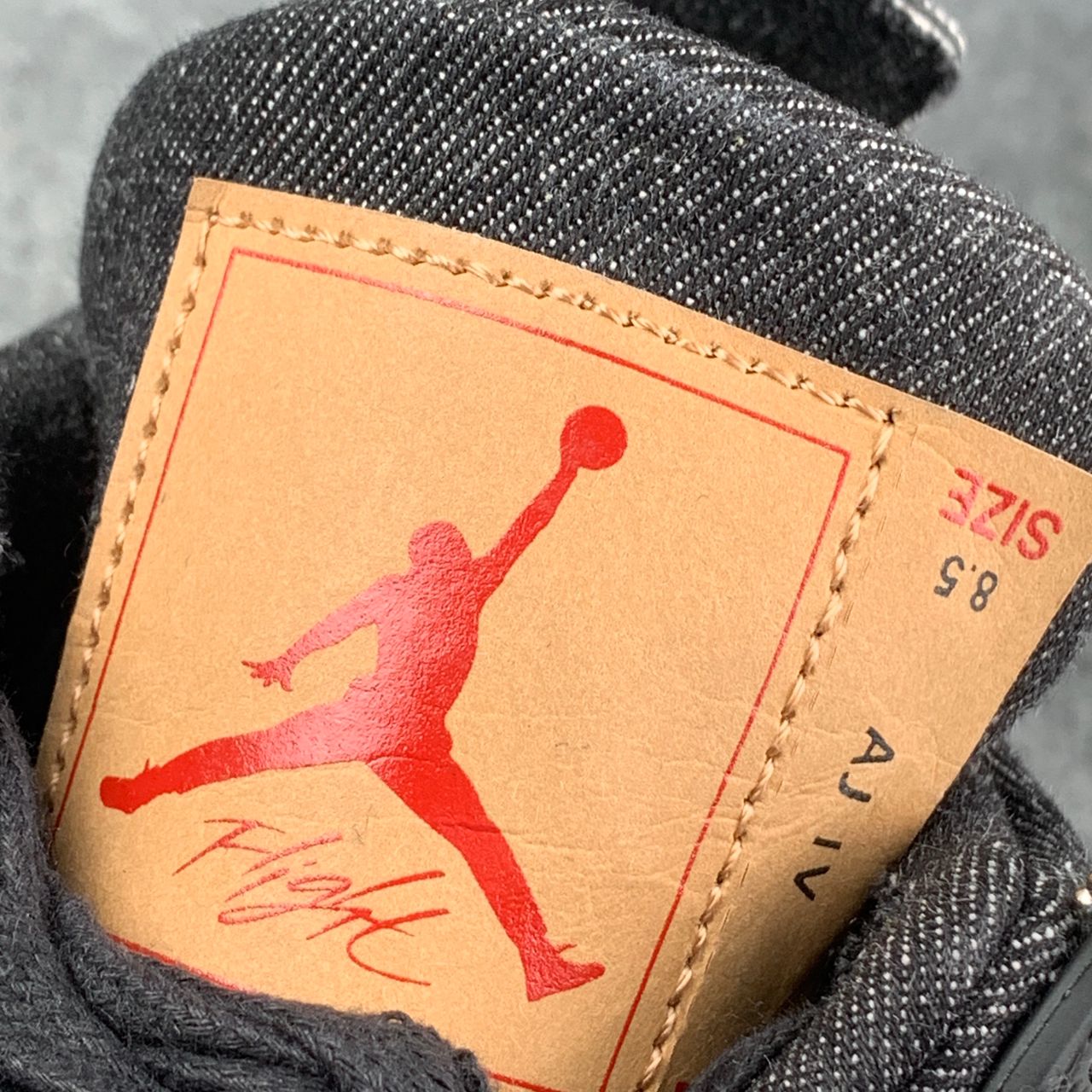 Levi's x Air Jordan 4 Retro 'Black Denim'