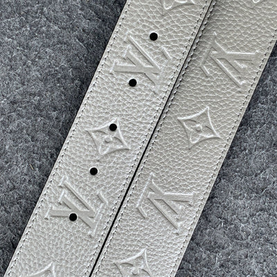 LV Initiales 40mm Reversible Belt ‘Light Grey’