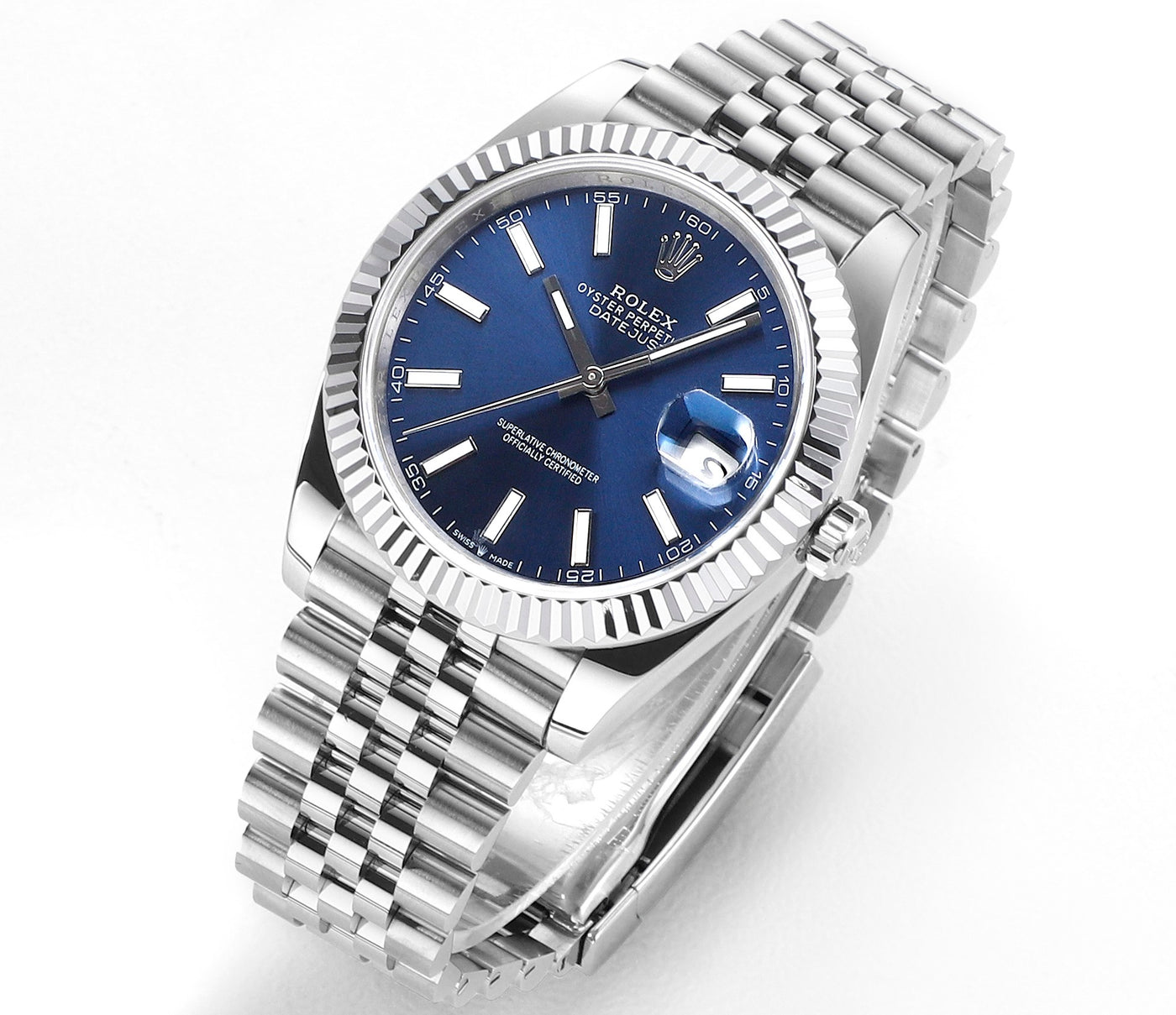 Blue & Stainless Steel 41MM Watch