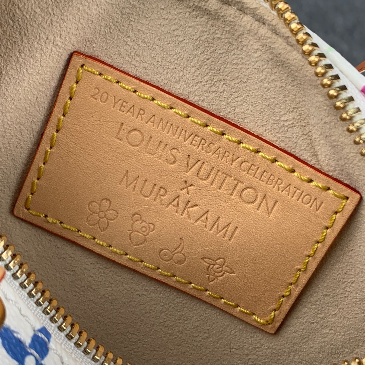 LV x Takashi Murakami Nano Speedy White Multicolored