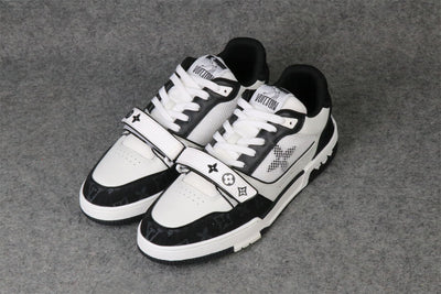 LVT Trainer Low 'Velcro Strap - Black Monogram Denim'