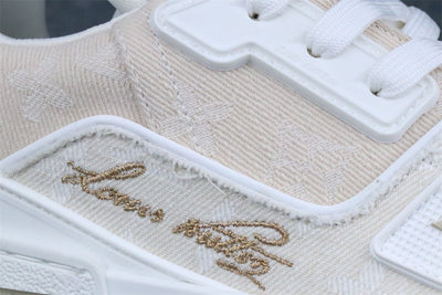 LVT Trainer Beige Monogram Denim