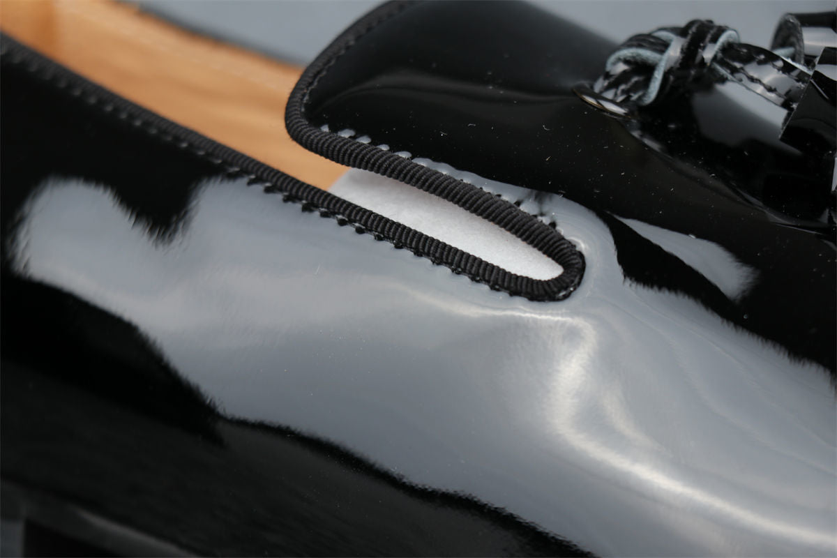 CL Dandelion Tassel Loafers ‘Black Patent Leather'