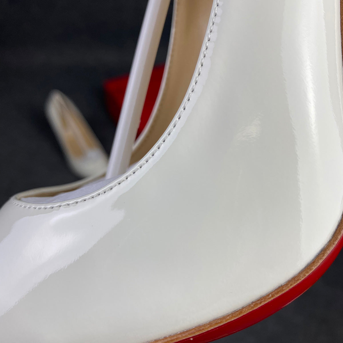 CL So Kate Pump  ‘White’ Patent Leather'