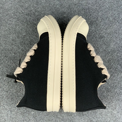 Rick Owens DRKSHDW Fogachine Cotton Megalace Low 'Black Milk'
