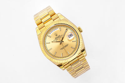 Yellow Gold Stick Dial 40MM Watch