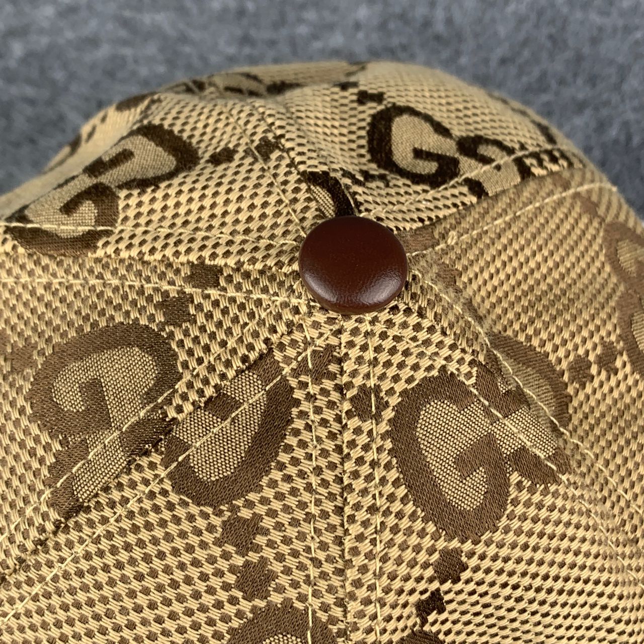 Gucci Jumbo GG Canvas Baseball Hat ‘Camel/Ebony’