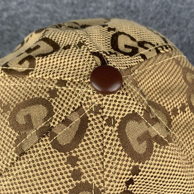 Gucci Jumbo GG Canvas Baseball Hat ‘Camel/Ebony’