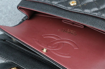 CC Small Classic Flap Bag Black Caviar
